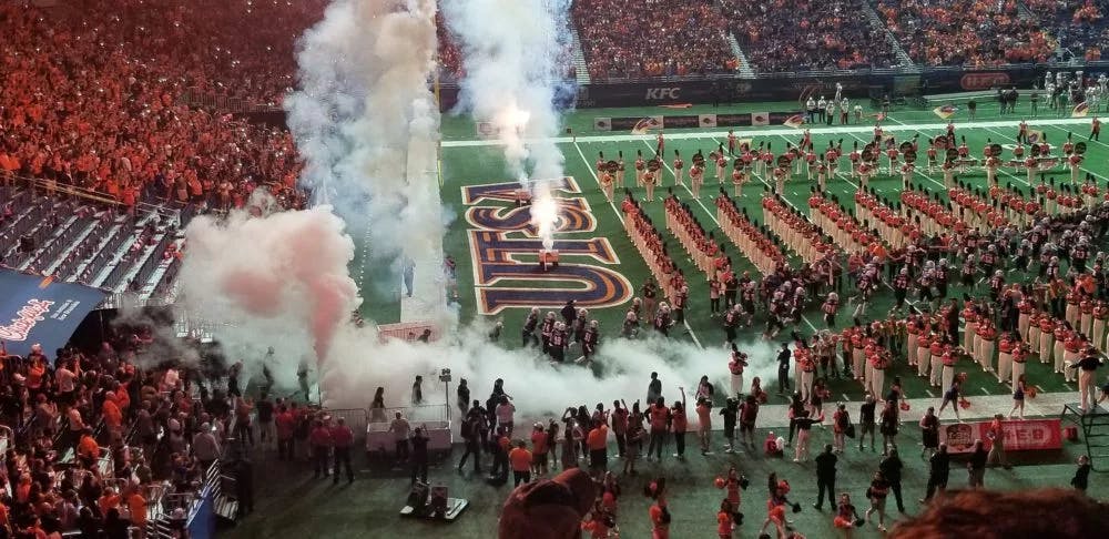 UTSA band halftime performance